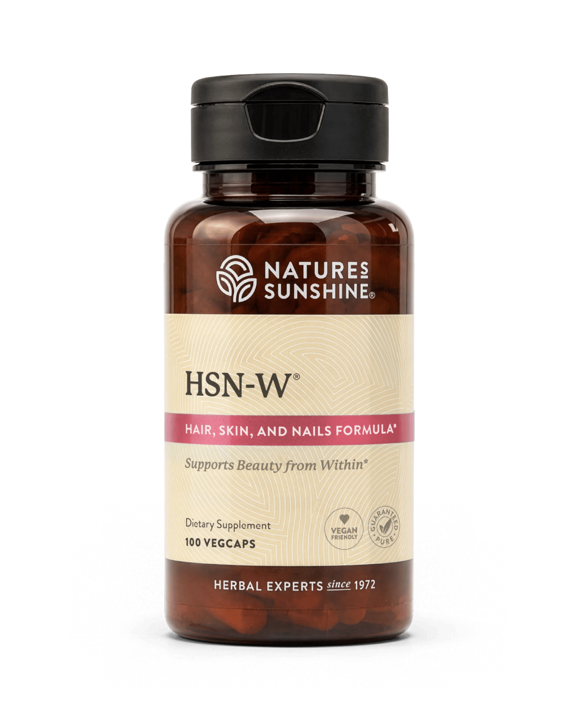 Nature's Sunshine HSN-W (Hair, Skin and Nails) bottle, 100 Capsules