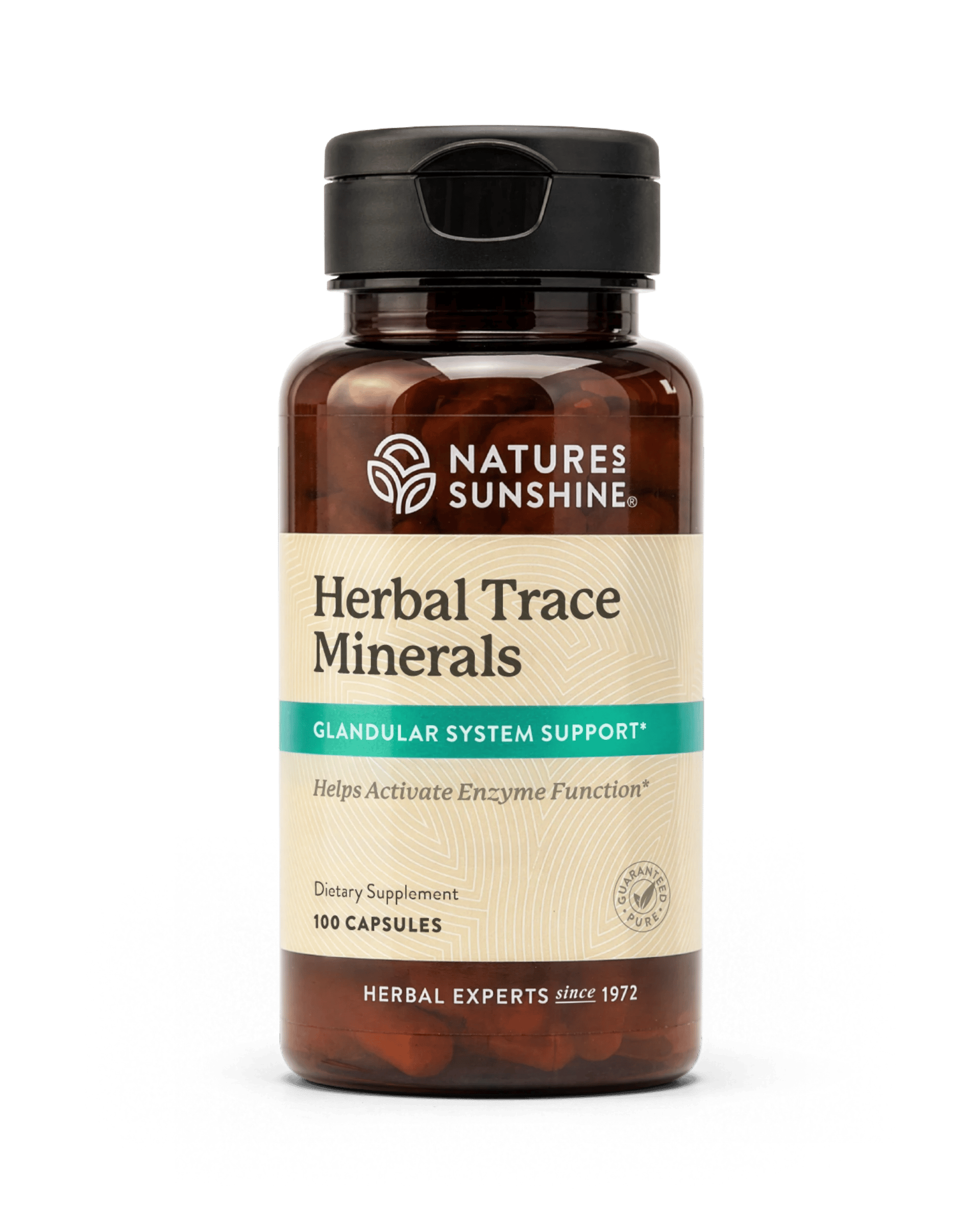 Nature's Sunshine Herbal Trace Minerals bottle, 100 Capsules