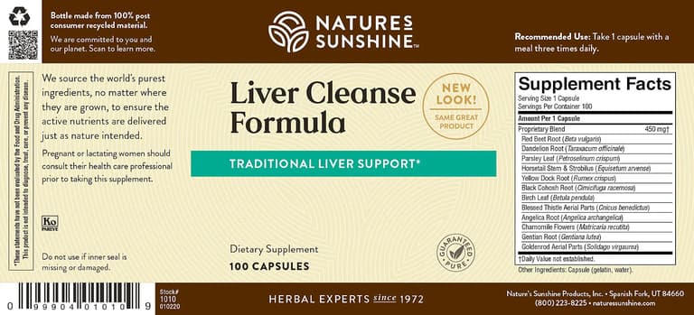 Liver Cleanse Formula for Liver Function Support