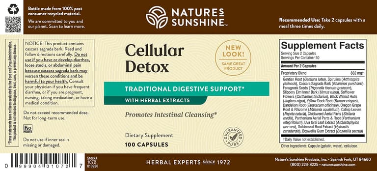Natures Sunshine Cellular Detox